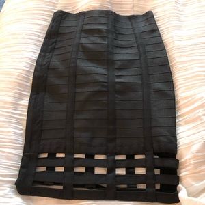 Black bandage skirt